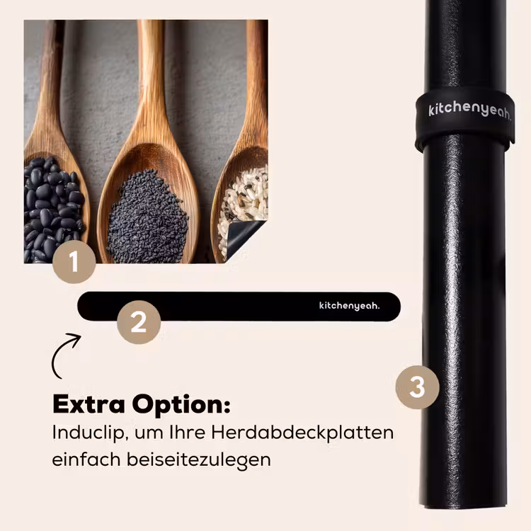 Herdabdeckplatte - Holz - Löffel - Reis - Saatgut — 8
