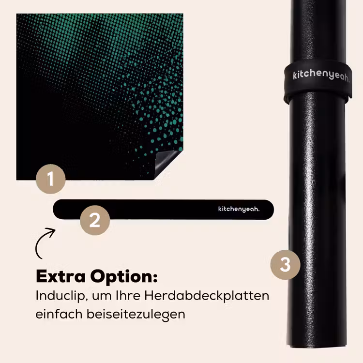 Herdabdeckplatte - Spiele - Punkte - Grün - Unschärfe — 8