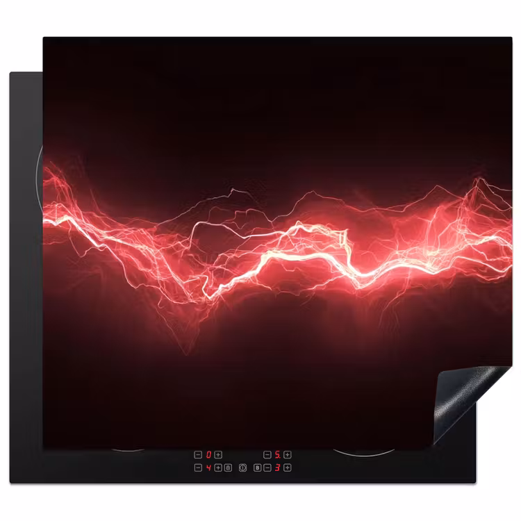 Herdabdeckplatte - Spiele - Rot - Elektrizität - Energie - Linie — 1