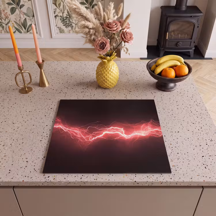 Herdabdeckplatte - Spiele - Rot - Elektrizität - Energie - Linie — 3