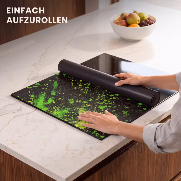 Herdabdeckplatte - Spiele - Splash - Grün - Chaotisch - Grün — 7