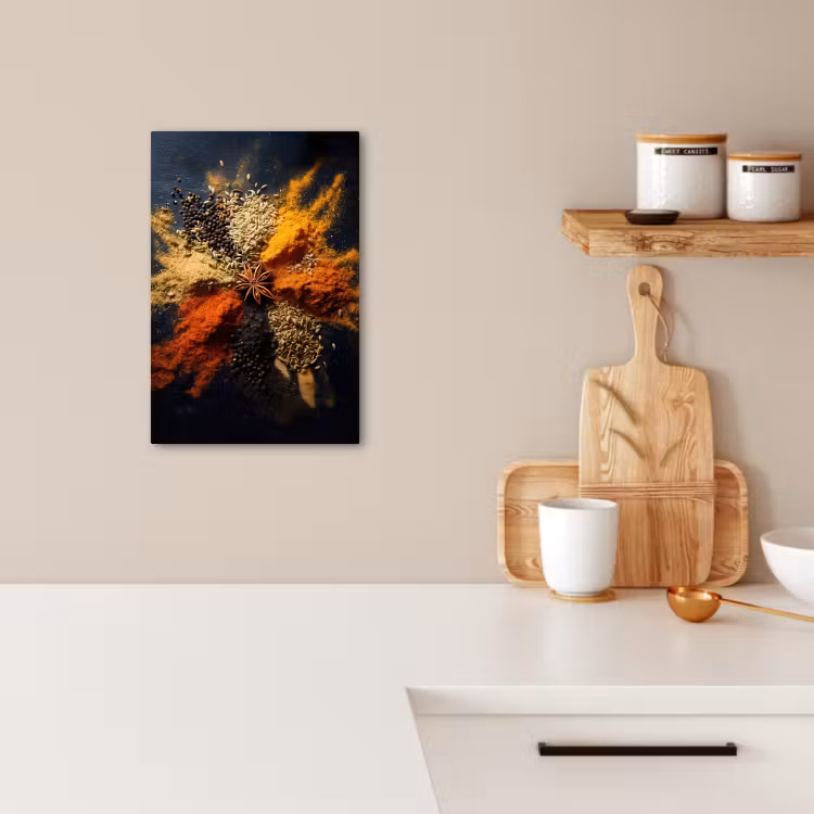 KitchenYeah - Küche - Leinwand - Gewürze - Explosion - Orange — 3