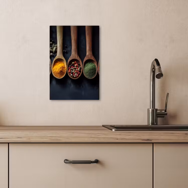 KitchenYeah - Küche - Leinwand - Holz - Löffel - Gewürze - Kräuter — 4