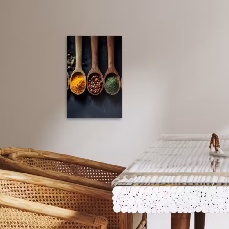 KitchenYeah - Küche - Leinwand - Holz - Löffel - Gewürze - Kräuter — 5