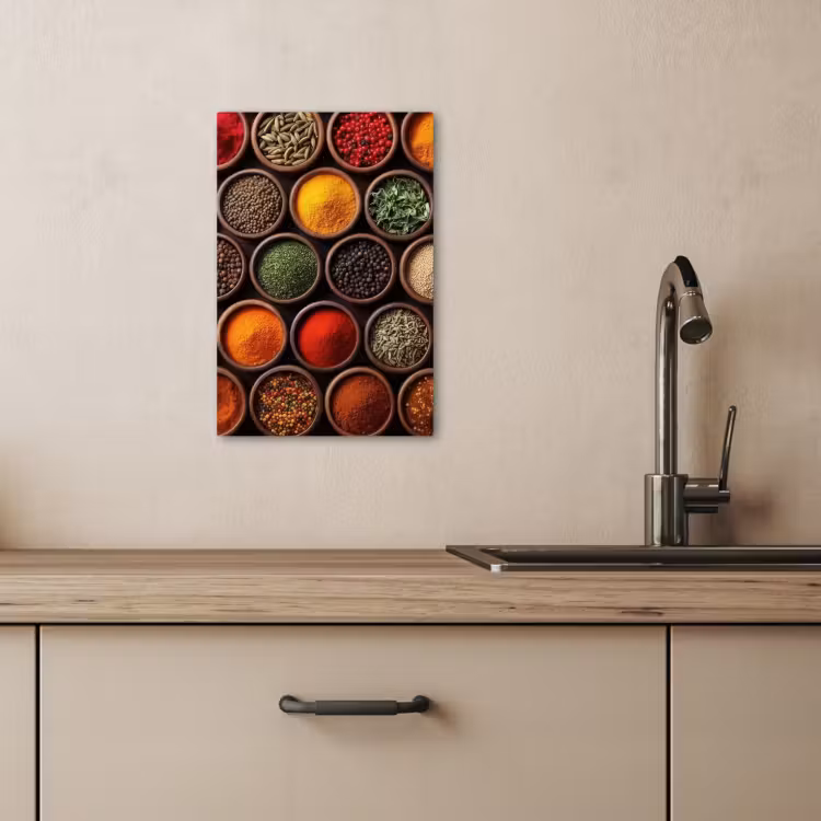 KitchenYeah - Küche - Leinwand - Tabletts - Holz - Kräuter - Farbenfroh — 4