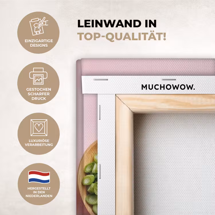KitchenYeah - Küche - Leinwand - Zutaten - Löffel - Holz - Rosa — 3