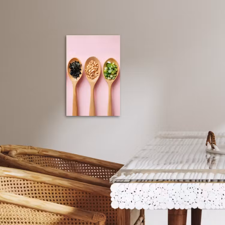 KitchenYeah - Küche - Leinwand - Zutaten - Löffel - Holz - Rosa — 4