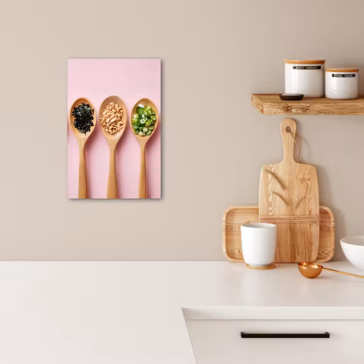 KitchenYeah - Küche - Leinwand - Zutaten - Löffel - Holz - Rosa — 5