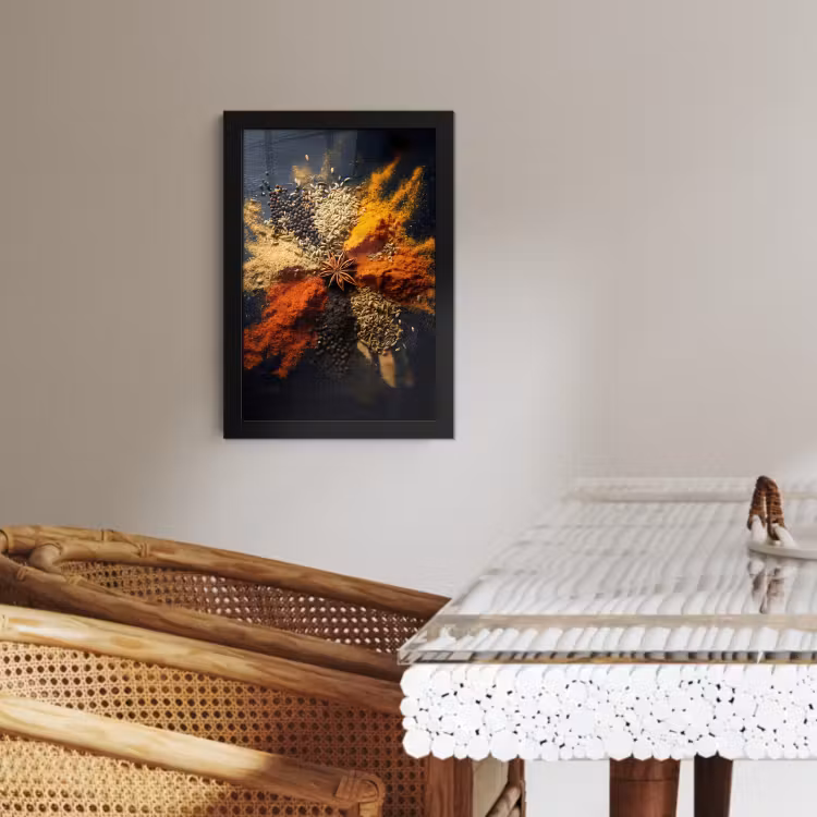 Bilder mit Rahme - Gewürze - Explosion - Orange — 3