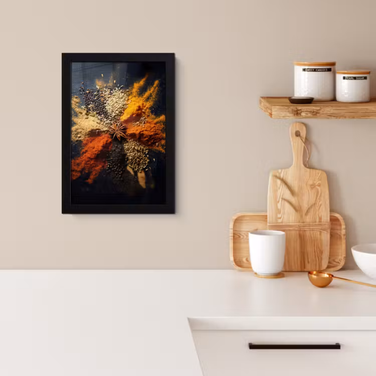 Bilder mit Rahme - Gewürze - Explosion - Orange — 4