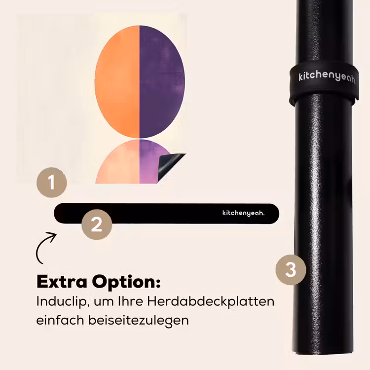 Herdabdeckplatte - Abstrakt - Kreise - Lila — 8