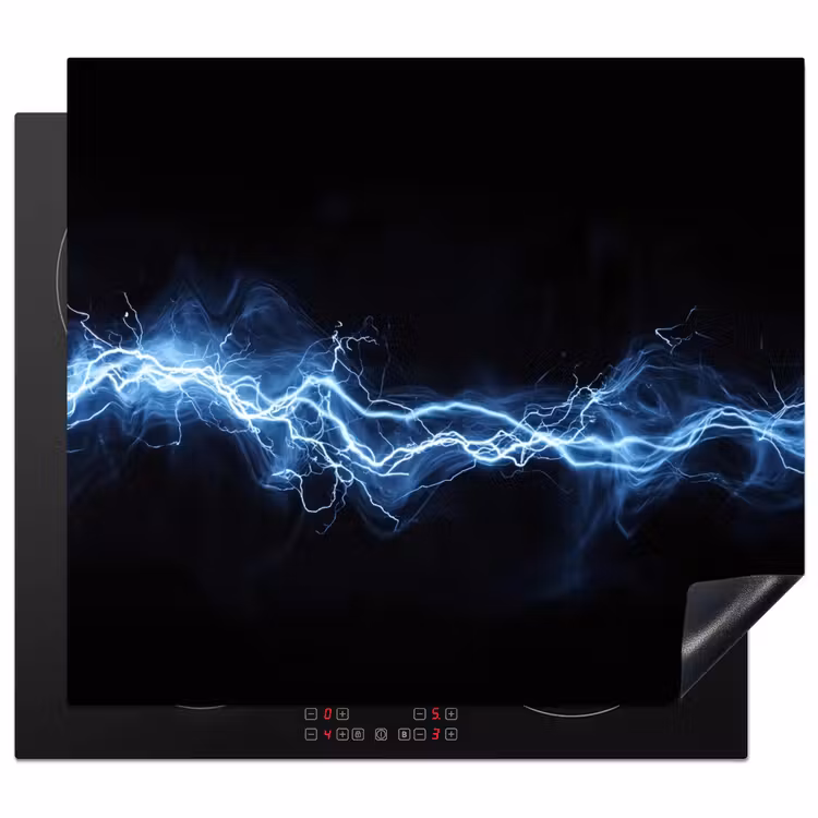 Herdabdeckplatte - Spiele - Blitzlicht - Blau - Energie — 1