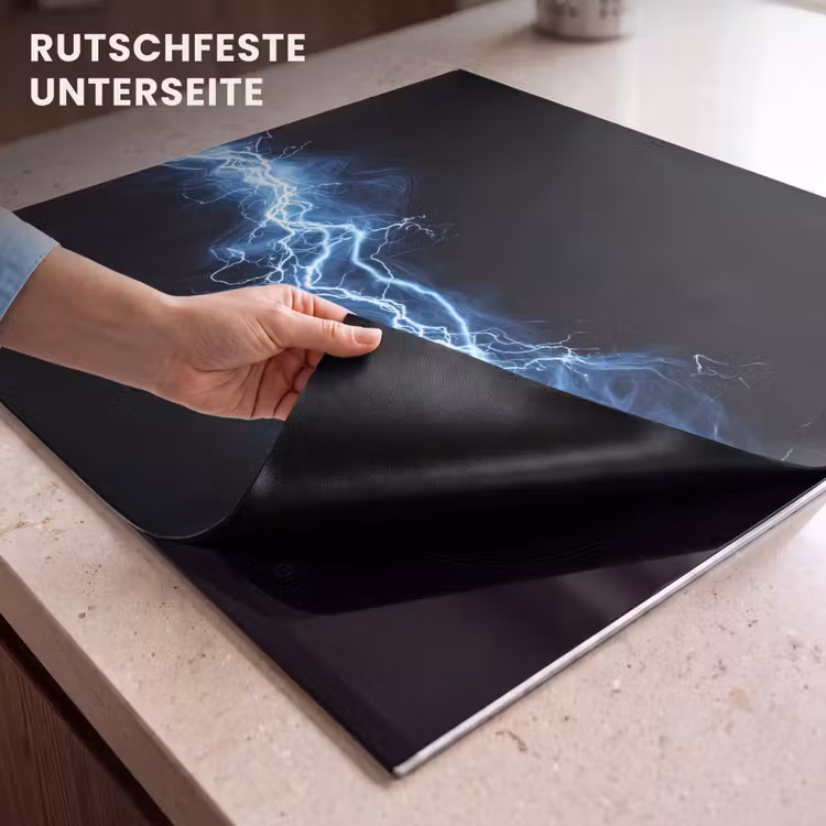 Herdabdeckplatte - Spiele - Blitzlicht - Blau - Energie — 6
