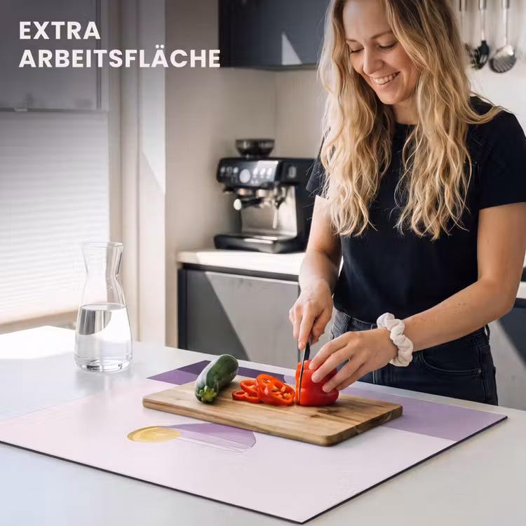 Herdabdeckplatte - Cocktail - Lila - Minimalistisch - Zitrone — 5