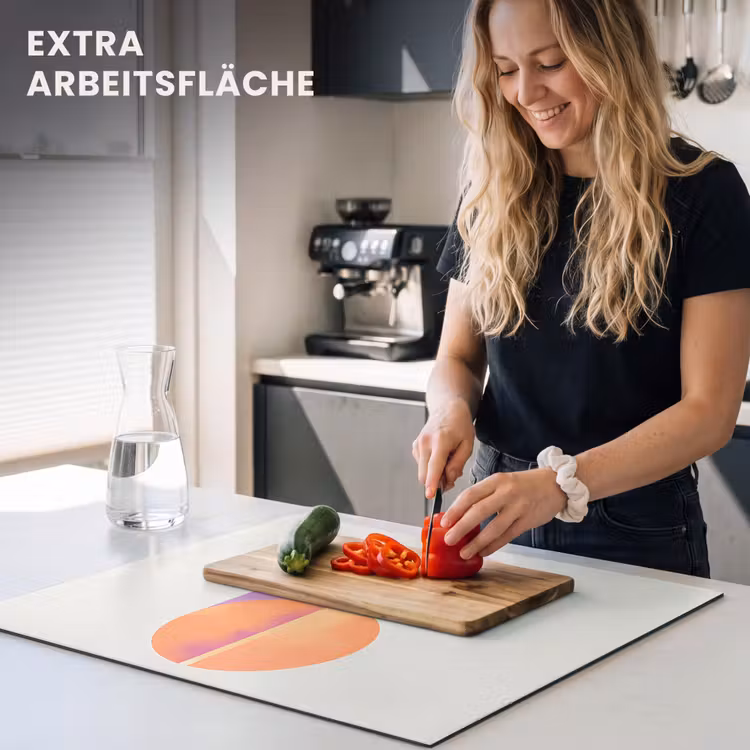 Herdabdeckplatte - Kreise - Abstrakt - Lila — 5