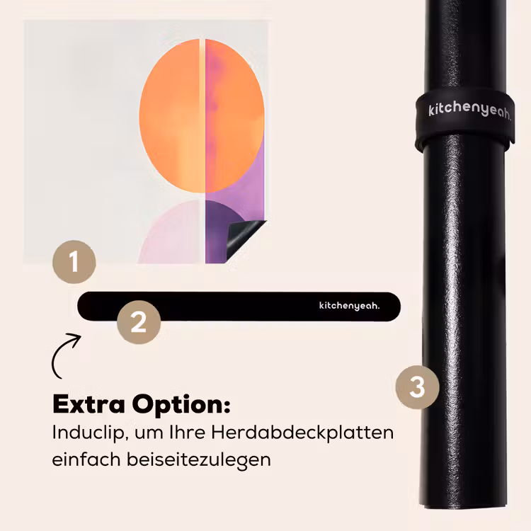 Herdabdeckplatte - Kreise - Abstrakt - Lila — 8