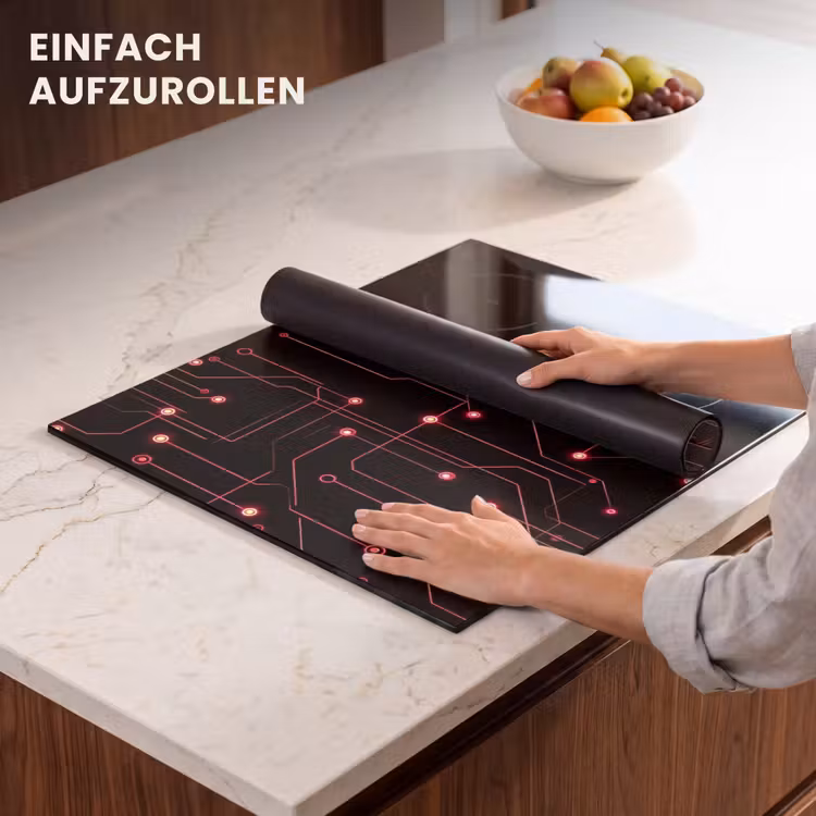 Herdabdeckplatte - Spiele - Linien - Netzwerk - Punkte - Rot — 7