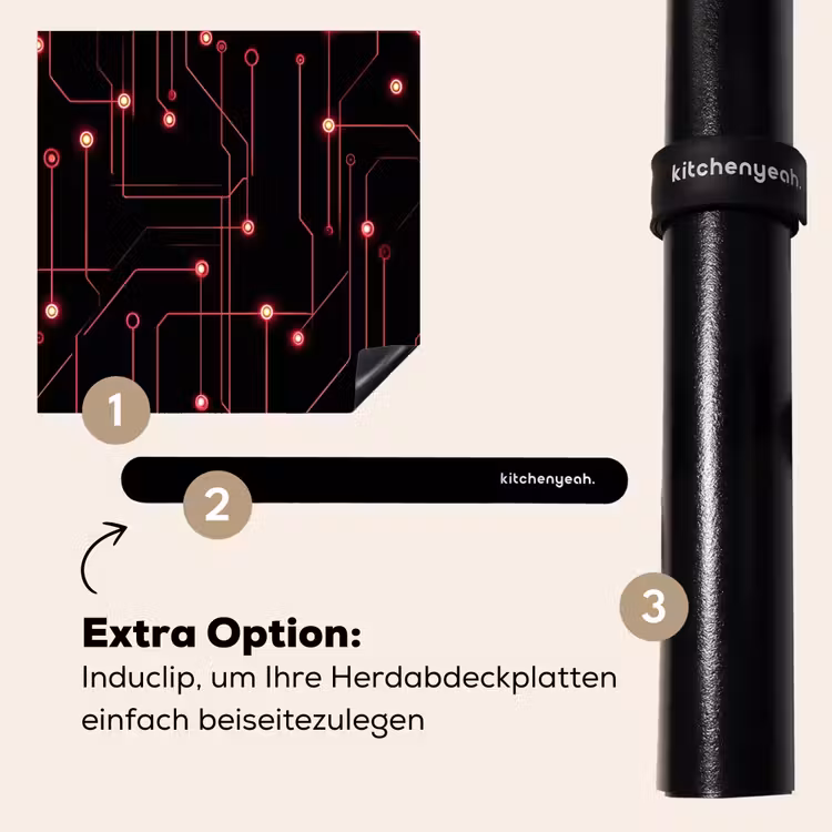 Herdabdeckplatte - Spiele - Linien - Netzwerk - Punkte - Rot — 8