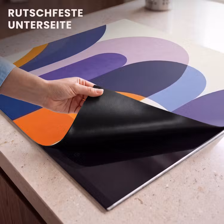 Herdabdeckplatte - Formen - Abstrakt - Grafik - Orange — 6