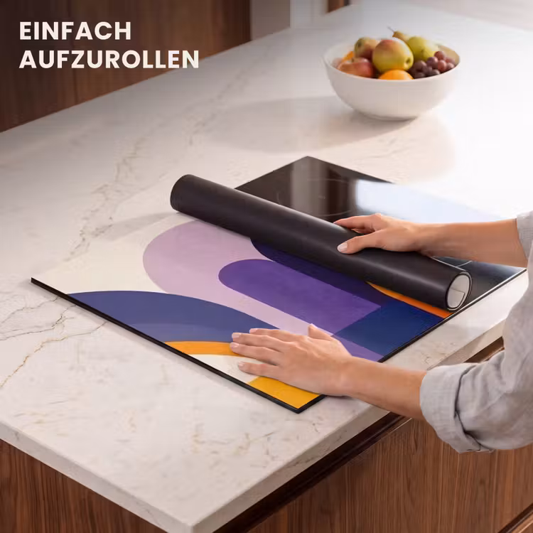 Herdabdeckplatte - Formen - Abstrakt - Grafik - Orange — 7