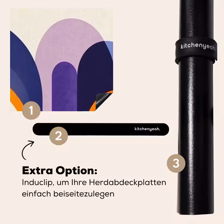 Herdabdeckplatte - Formen - Abstrakt - Grafik - Orange — 8