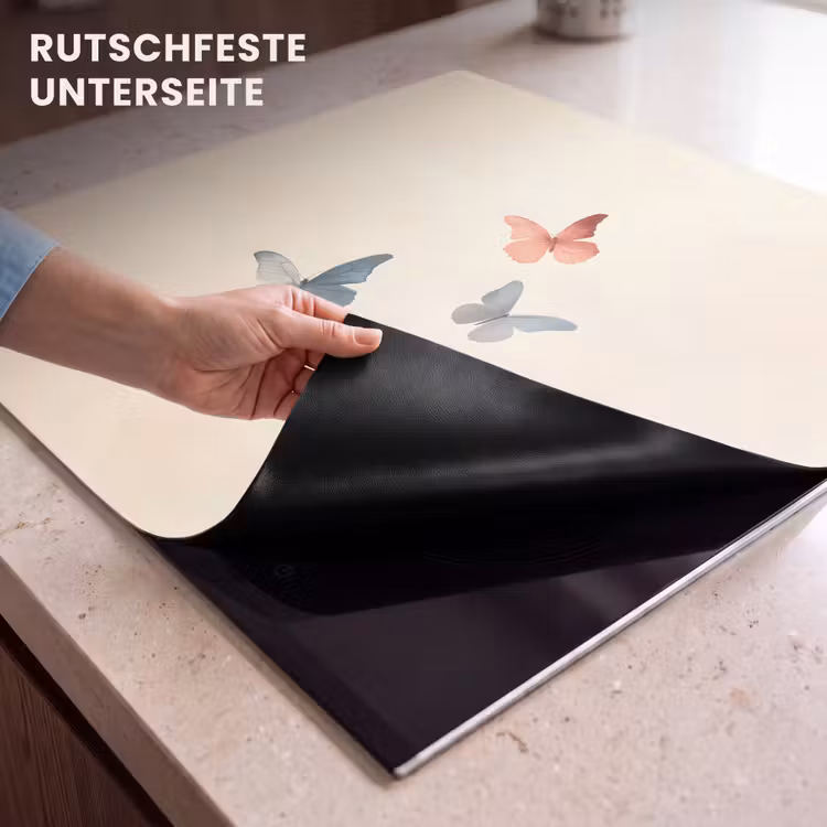 Herdabdeckplatte - Schmetterlinge - Minimalistisch - Rosa — 6