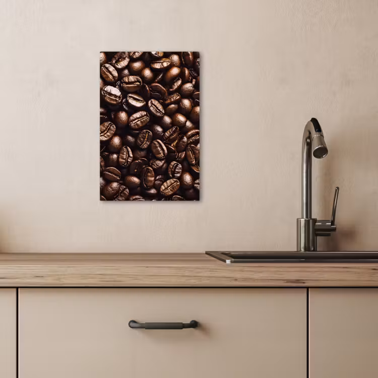 KitchenYeah - Küche - Leinwand - Bohnen - Nahaufnahme - Dunkelbraun — 5