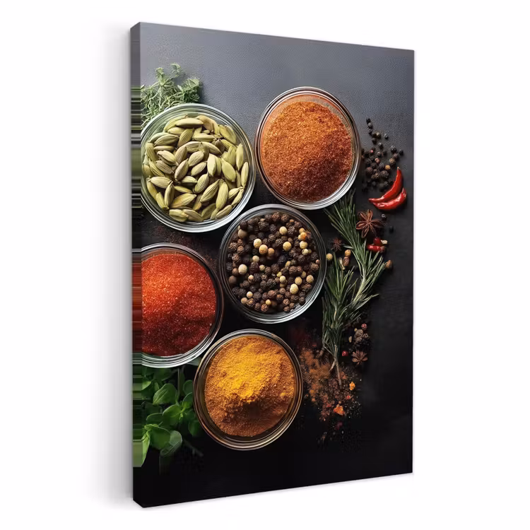 KitchenYeah - Küche - Leinwand - Gläser - Tabletts - Blätter - Kräuter — 3