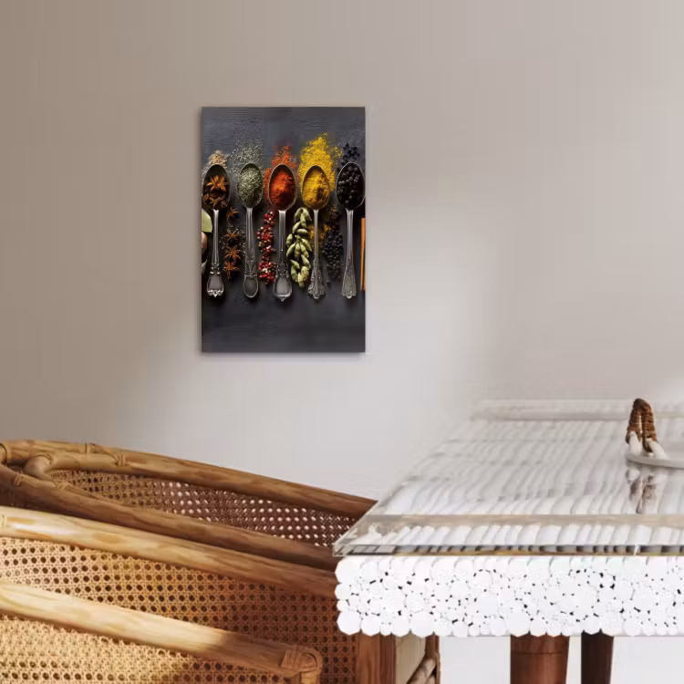 KitchenYeah - Küche - Leinwand - Löffel - Gewürze - Zimt - Chili — 3