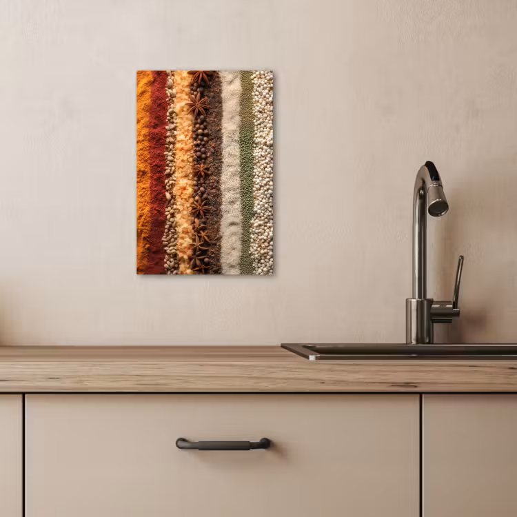 KitchenYeah - Küche - Leinwand - Orbits - Vertikal - Kräuter - Variation — 3