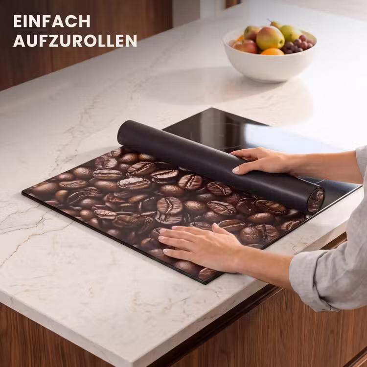Herdabdeckplatte - Bohnen - Nahaufnahme - Dunkelbraun — 7