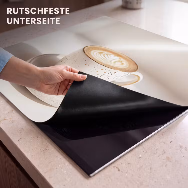 Herdabdeckplatte - Cappuccino - Schaumstoff - Schale - Beige — 6