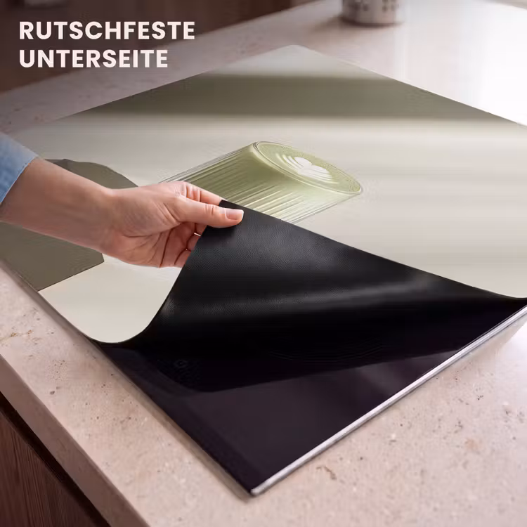 Herdabdeckplatte - Matcha - Glas - Grün - Minimalistisch — 6