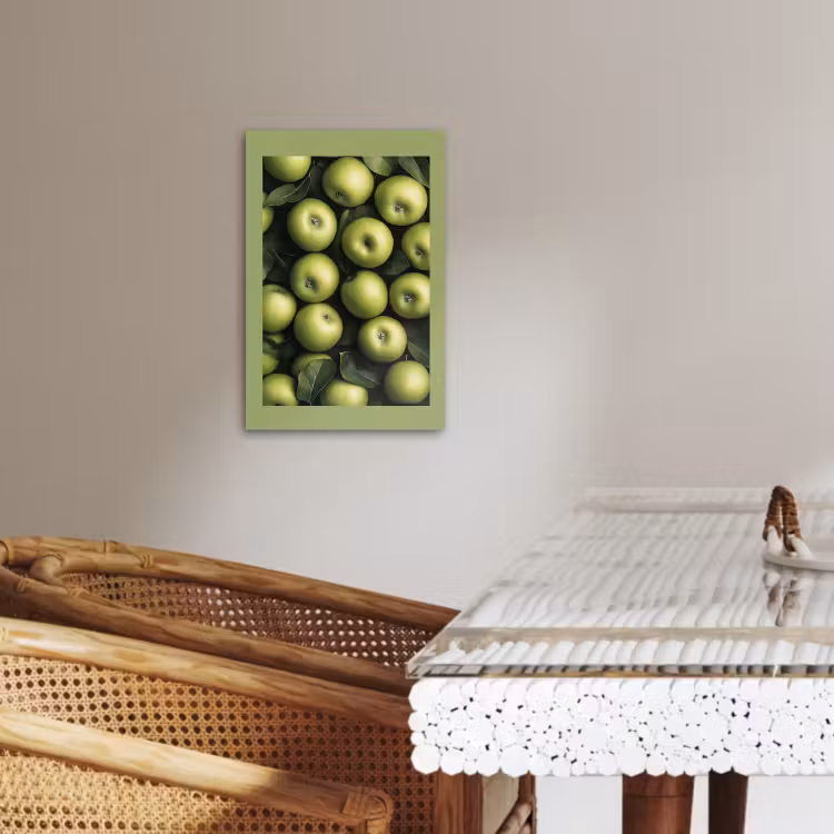 KitchenYeah - Küche - Leinwand - Äpfel - Grün - Blätter — 4