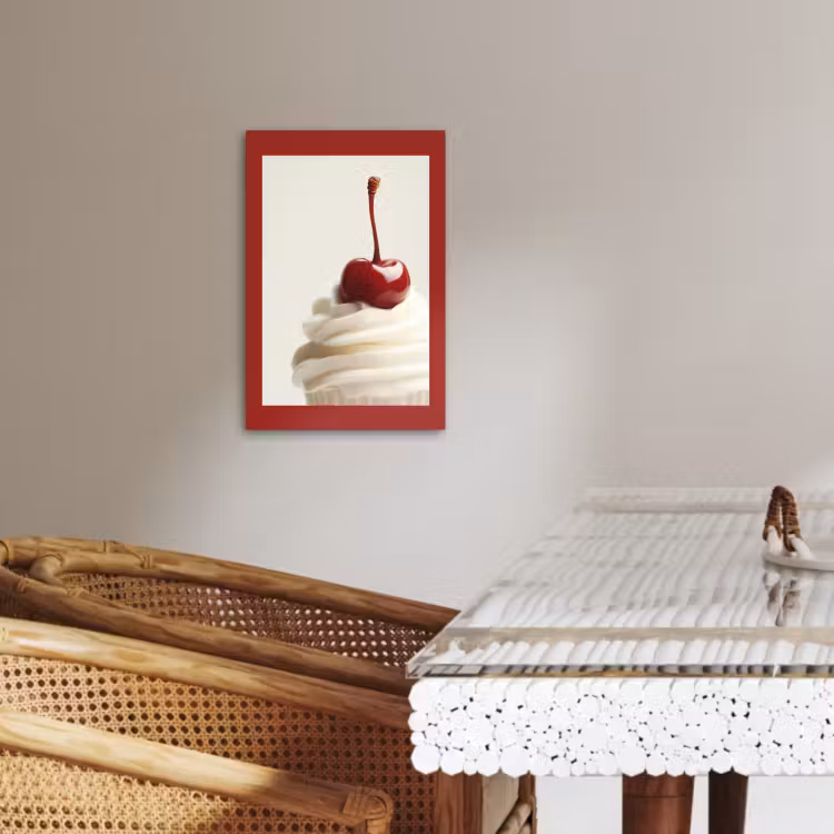 KitchenYeah - Küche - Leinwand - Cupcake - Kirsche - Rot — 5
