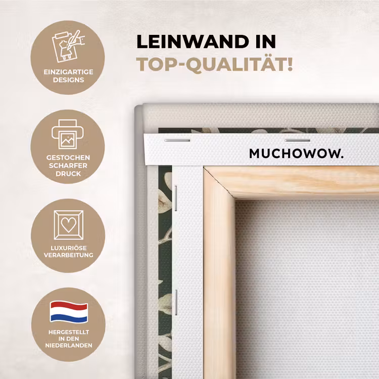 KitchenYeah - Küche - Leinwand - Grün - Vogel - Blumen — 2