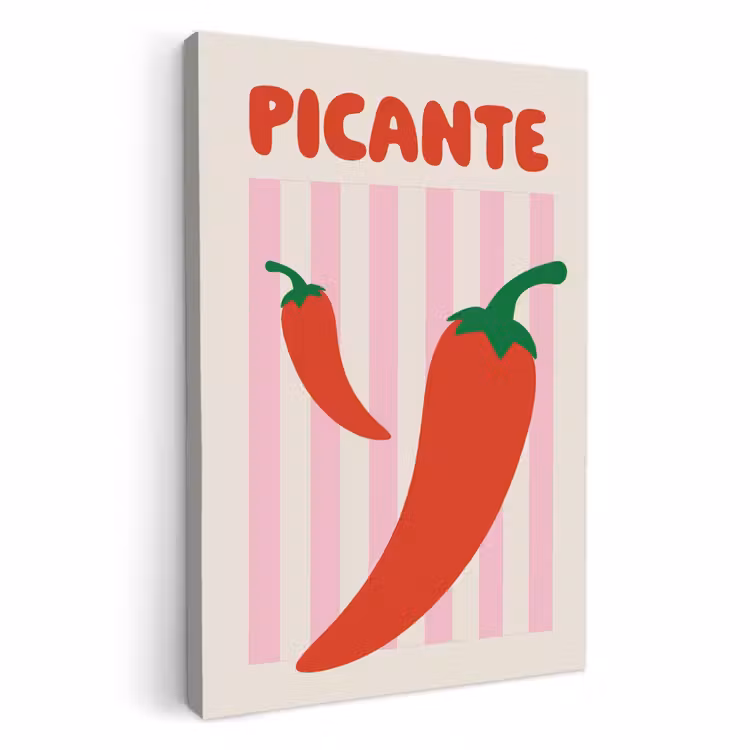 KitchenYeah - Küche - Leinwand - Scharf - Paprika - Rot — 1