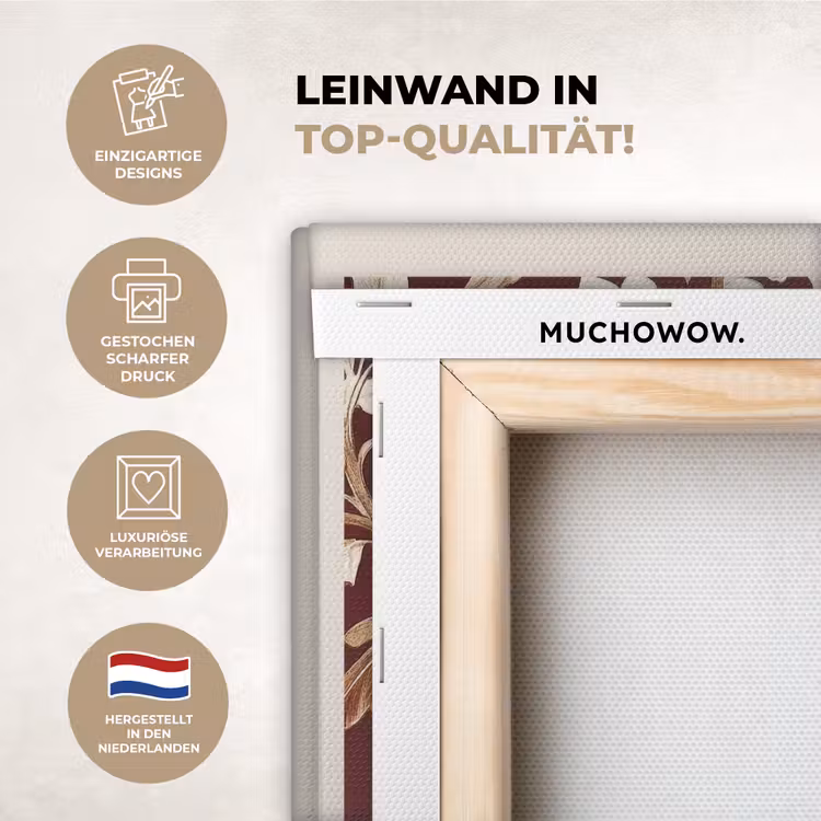 KitchenYeah - Küche - Leinwand - Vogel - Bordeaux - Blumen - Beeren — 2