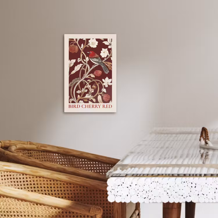 KitchenYeah - Küche - Leinwand - Vogel - Bordeaux - Blumen - Beeren — 5