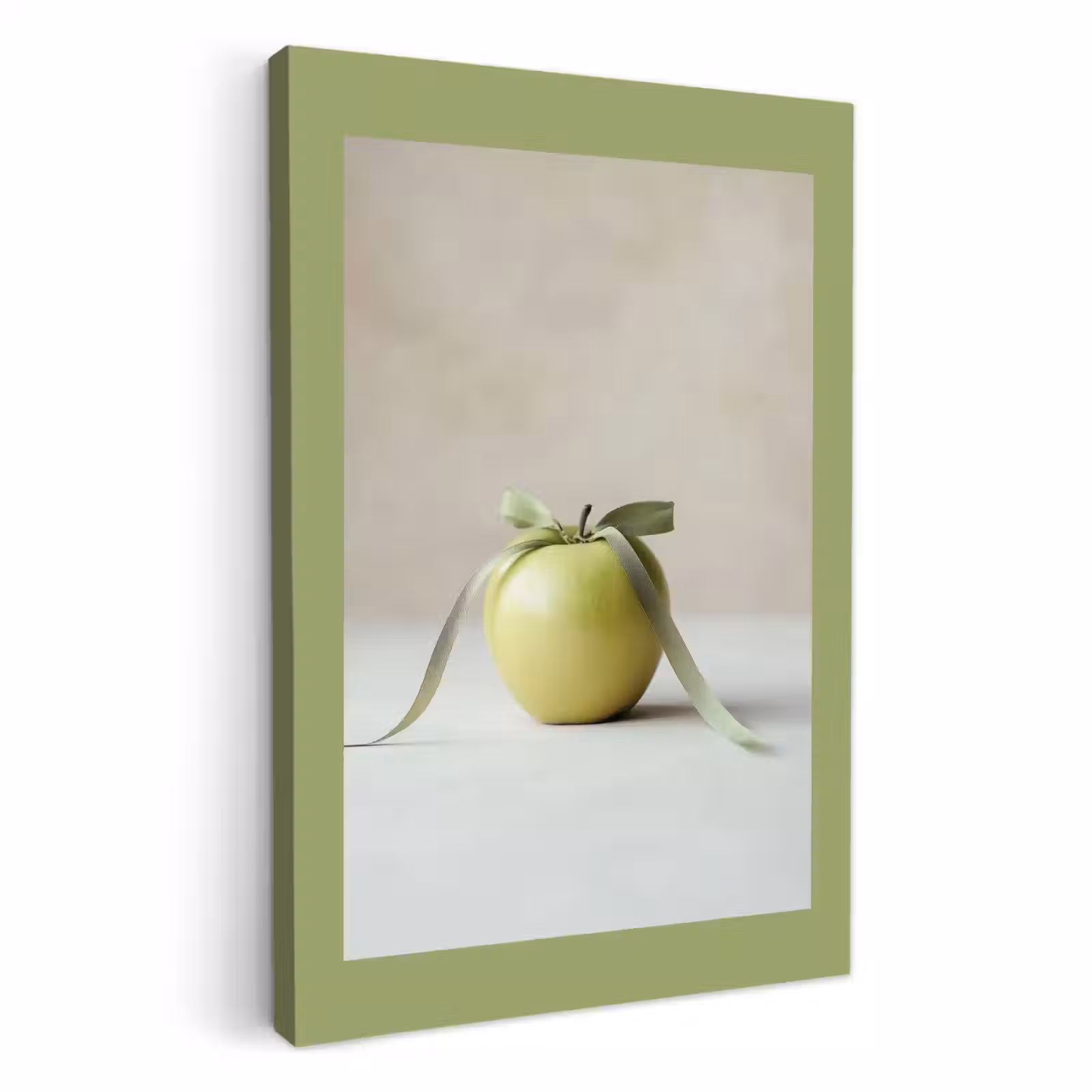 KitchenYeah - Küche - Leinwand - Grün - Apfel - Fliege — 1