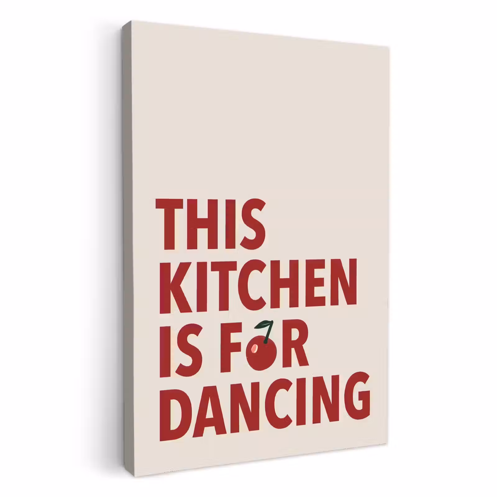 KitchenYeah - Küche - Leinwand - Rot - Zitat - Kirsche — 1