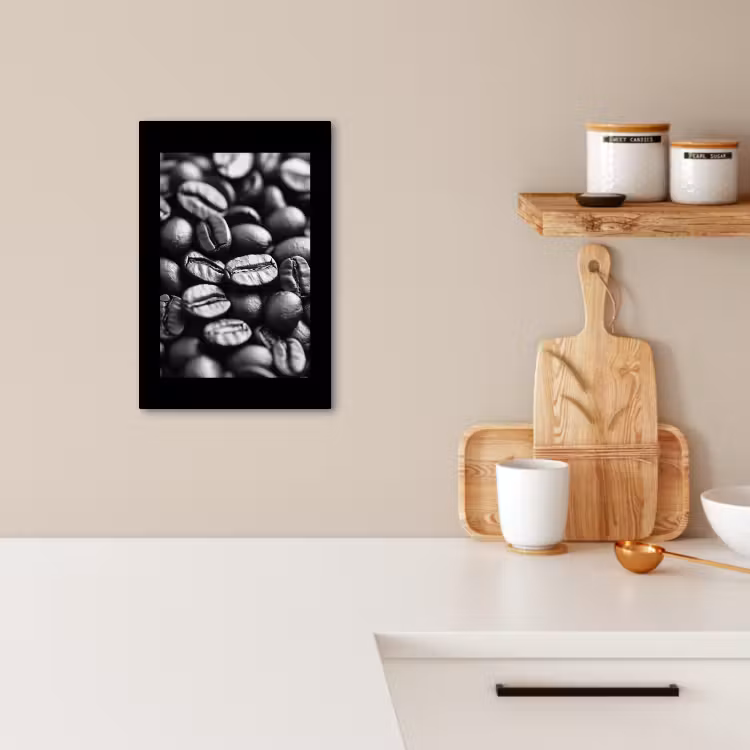 KitchenYeah - Küche - Leinwand - Kaffeebohnen - Schwarz - Vintage — 4