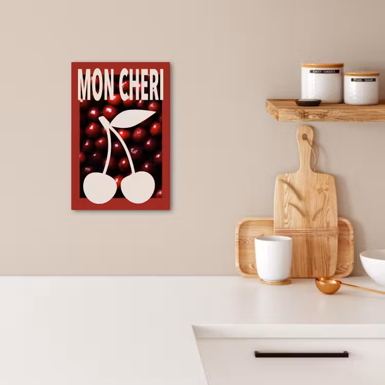 KitchenYeah - Küche - Leinwand - Kirschen - Illustration - Rot — 3
