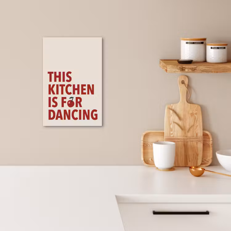 KitchenYeah - Küche - Leinwand - Rot - Zitat - Kirsche — 5