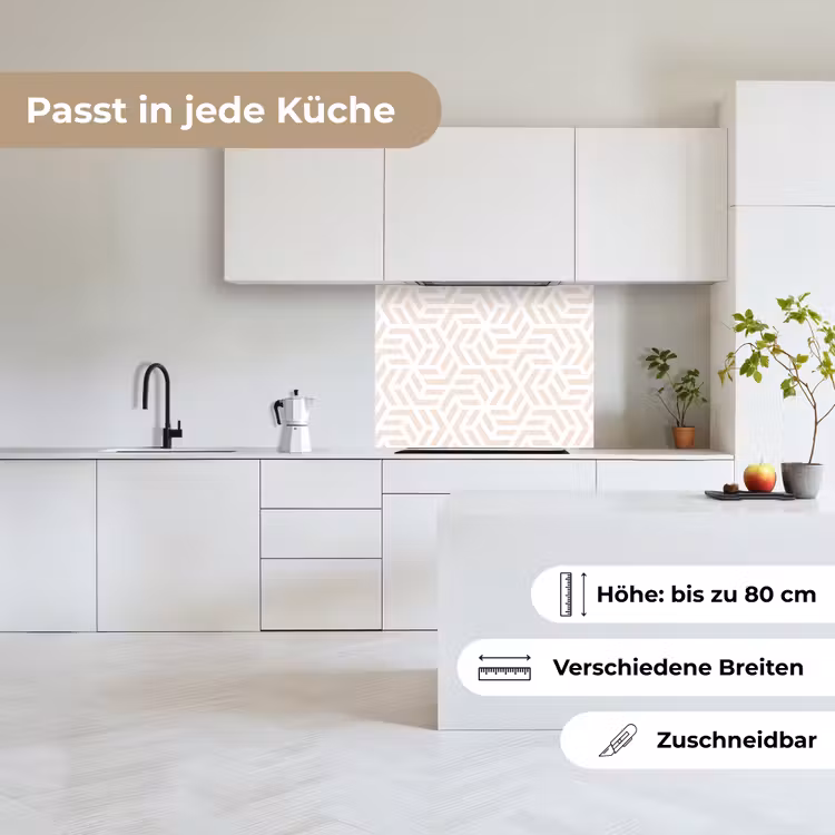 Küchenrückwand - Beige - Geometrie - Muster - Abstrakt — 6