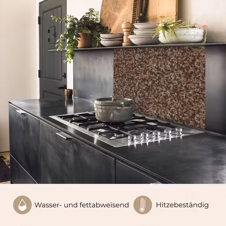 Küchenrückwand - Beizen - Rost - Braun - Grau — 4