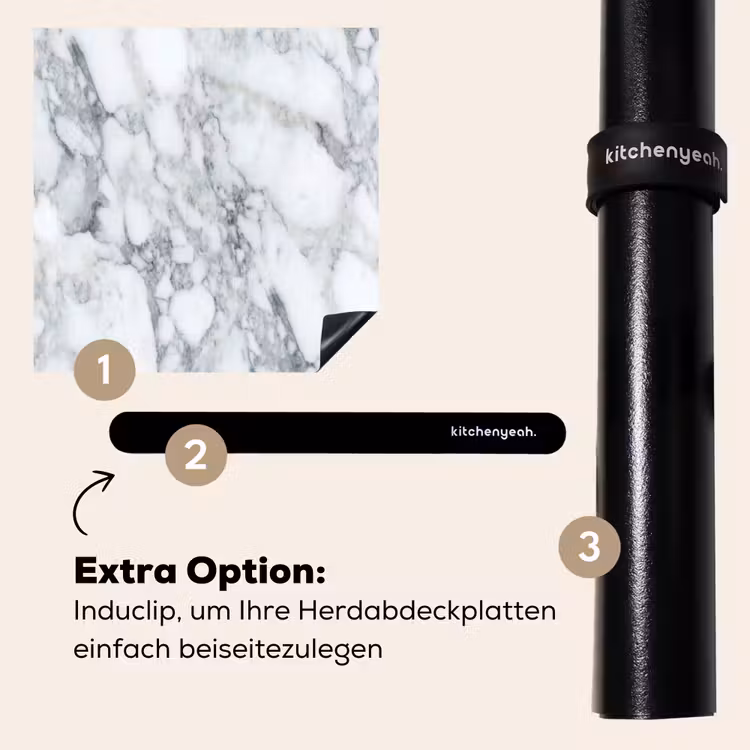 Herdabdeckplatte - Mosaik - Marmor - Weiß - Unregelmäßig — 8