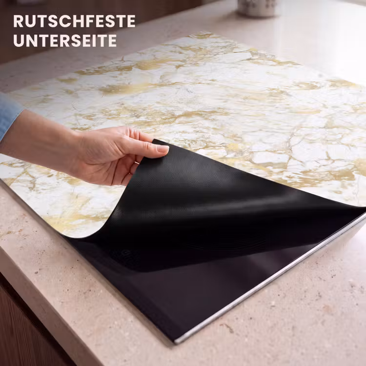 Herdabdeckplatte - Marmor - Gold - Strukturiert — 6