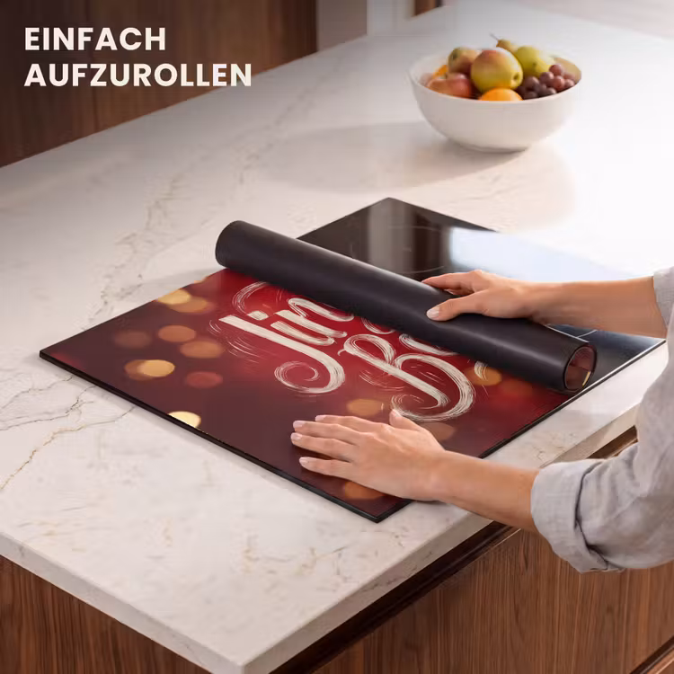 Herdabdeckplatte - Jingle - Bells - Weihnachten - Rot — 7