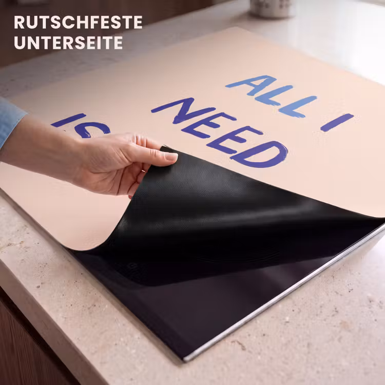 Herdabdeckplatte - Mutter - Text - Herz - Rot — 5